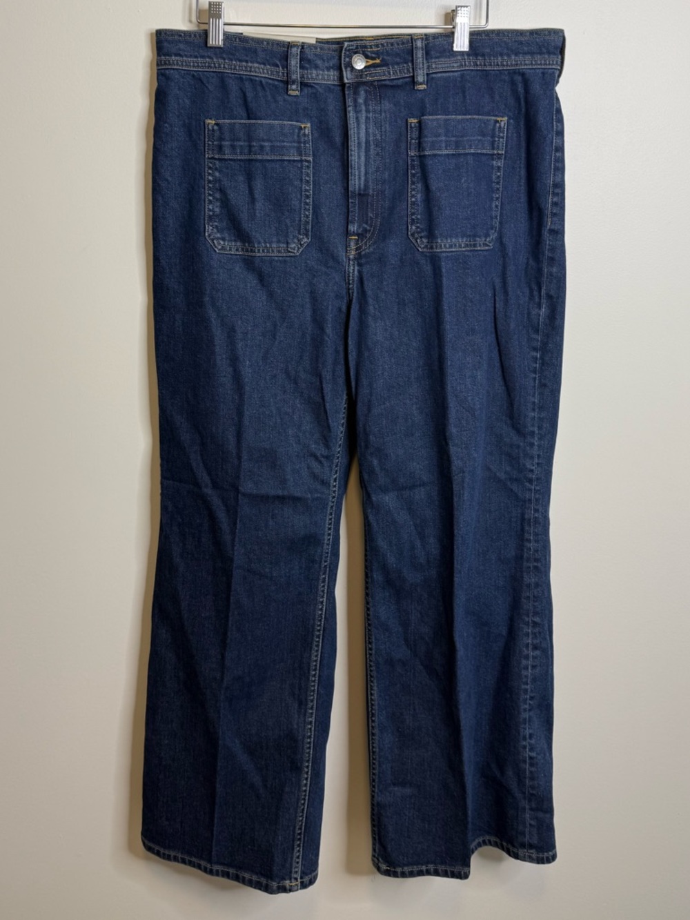 Everlane wide-leg patch pocket jeans size 33 NWT